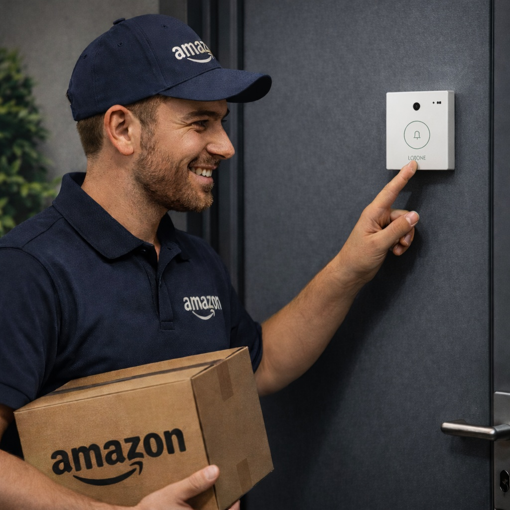Loxone Intercom with video function on a smartphone